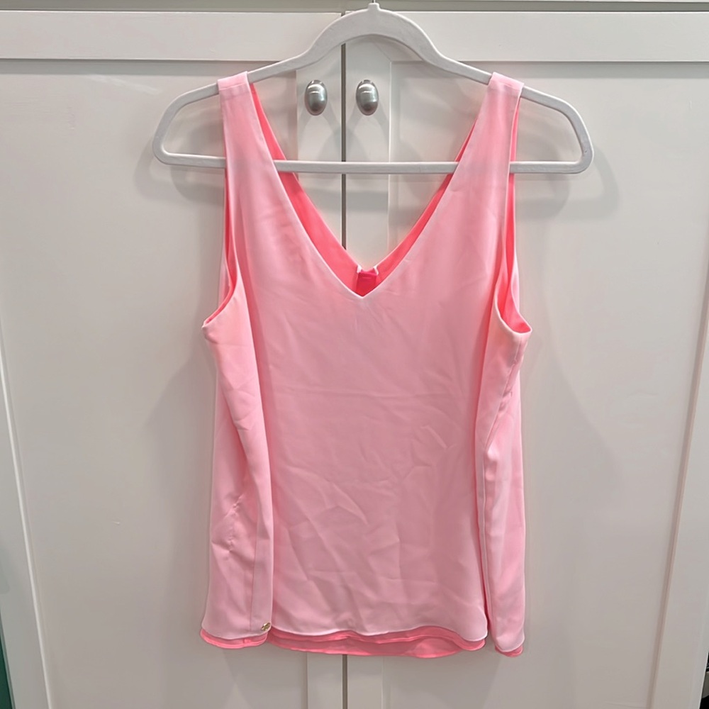 Lilly Pulitzer reversible tank size medium- two tones of pink